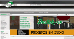 Desktop Screenshot of destakinox.com.br